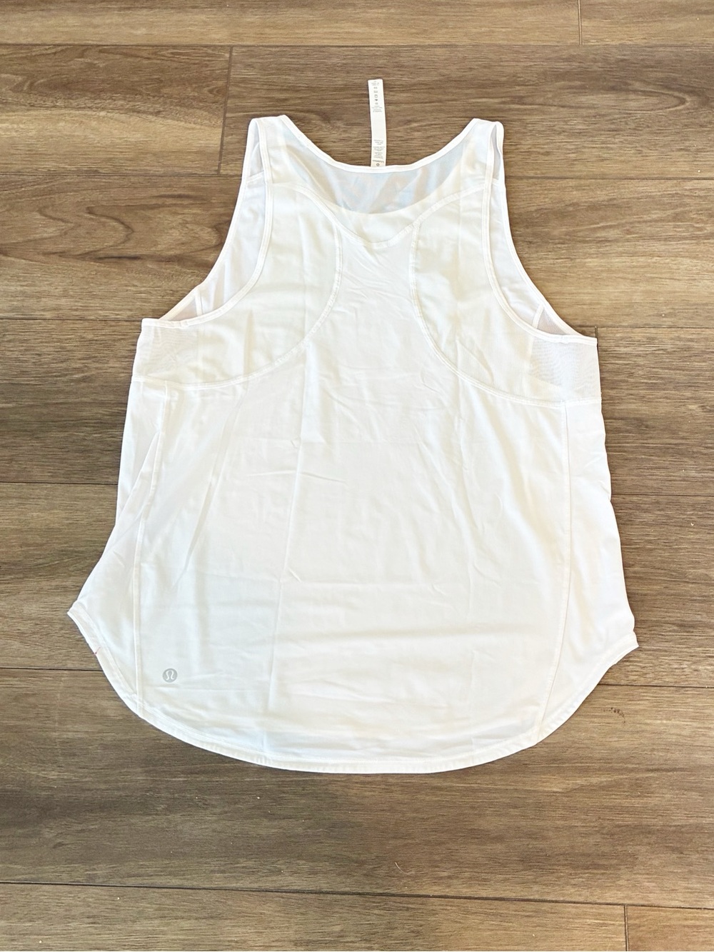 Like New Lululemon White Racerback Workout Tank Top Size 10 - Picture 2 of 10
